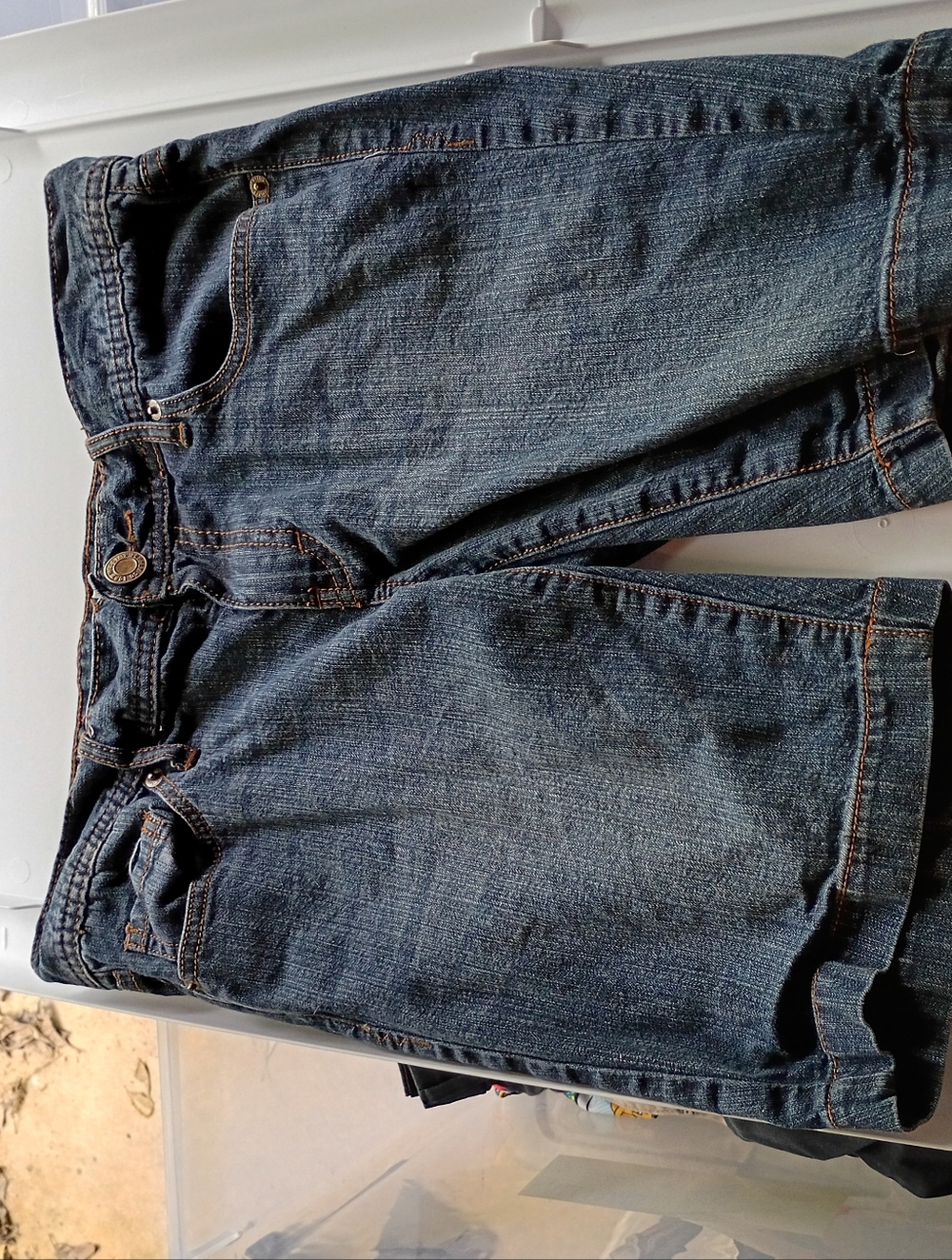 Mossimo Supply Co. Dark Blue Relaxed Fit Jeans